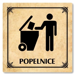 Popelnice, 100x100mm, pergamen, Nebraska